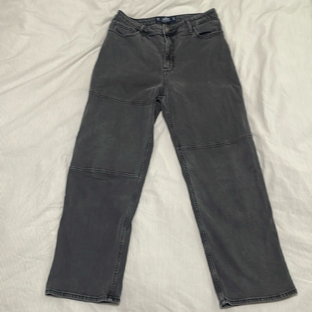 Black Hollister Ultra High-Rise Dad Jean